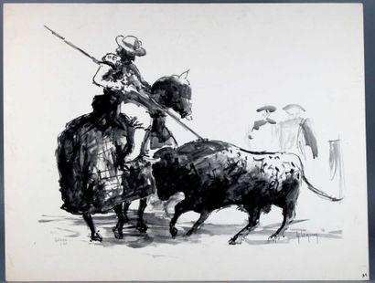 TAUROMACHY. 
LEMIRRE Louis-Henri (1929-2000)
