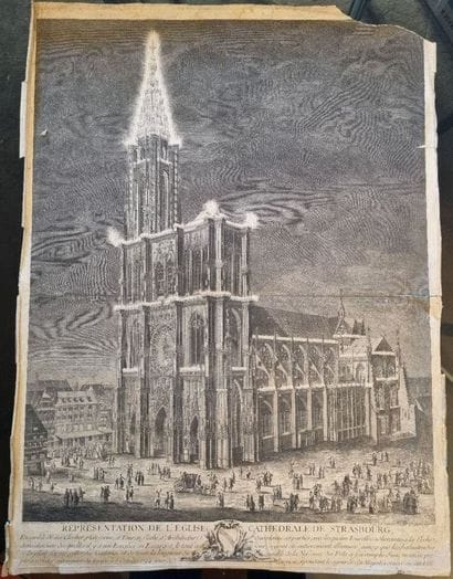 Set of engravings on historical and popular...