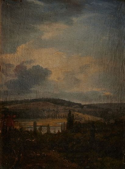 French school circa 1790
River landscape...