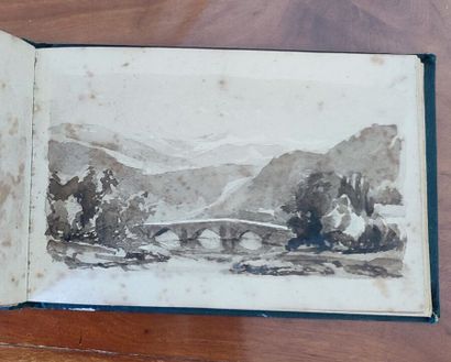 Album amicorum or Travel Notebook circa 1860
Pencil...