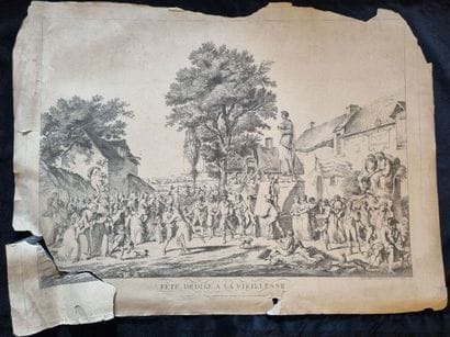 Set of engravings on historical and popular...