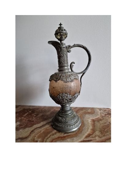 Napoleon III Renaissance style ewer, silver...