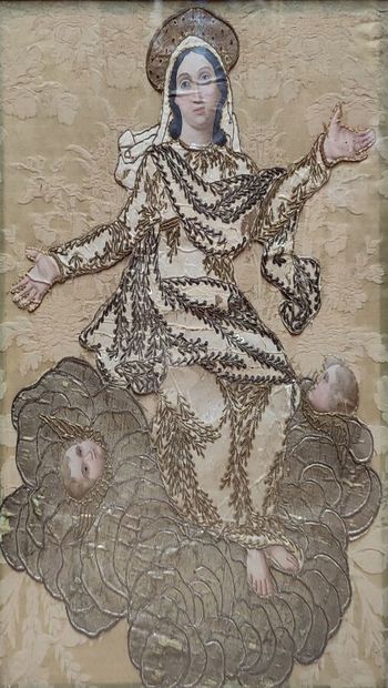 School around 1700
Assumption 
Painting on...
