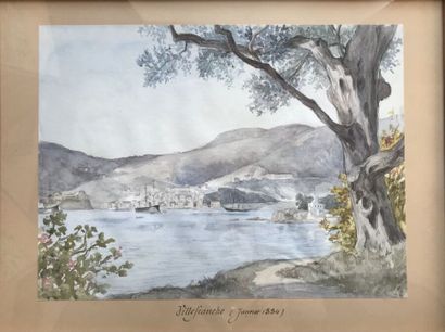 Ecole française du XIXème
Paysages de Méditerranée...
