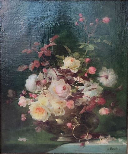 PERRACHON André (1827-1909)
Bouquet of roses...