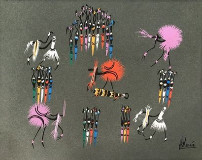 SCHOOL OF POTO POTO
ATIPO
Gouache on paper...