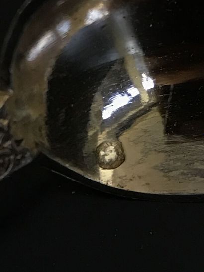 Set of six small coffee spoons in vermeil
Minerve...