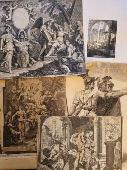 Important set of engravings : mythological...