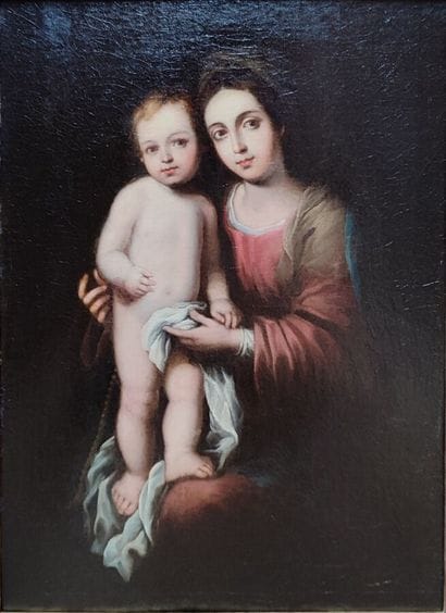 SPANISH SCHOOL of the XVII, follower of Murillo
Virgin...