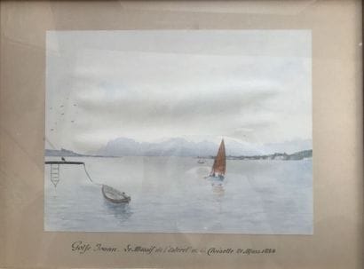Ecole française du XIXème
Paysages de Méditerranée...