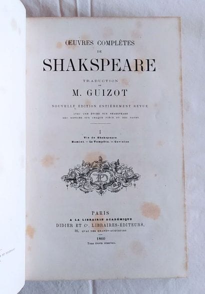 SHAKESPEARE (William), 