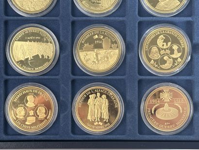 Box of 12 medals, collection 