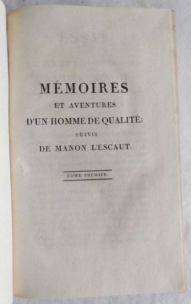 PRÉVOST (l'abbé Antoine François), 