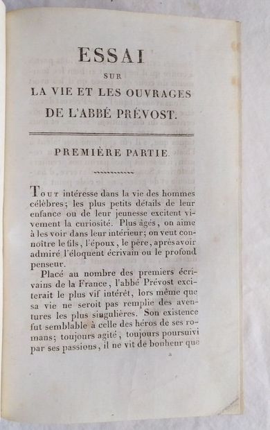PRÉVOST (l'abbé Antoine François), 