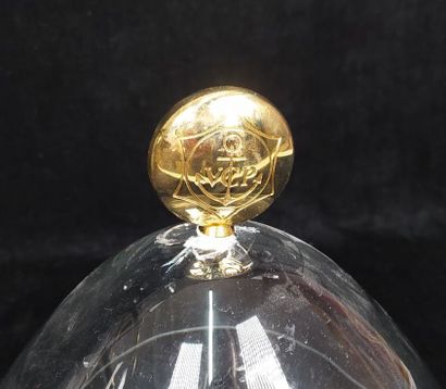 Glass and gilded metal champagne bucket Veuve...