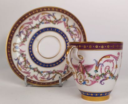 Collection of porcelain cups and saucers...