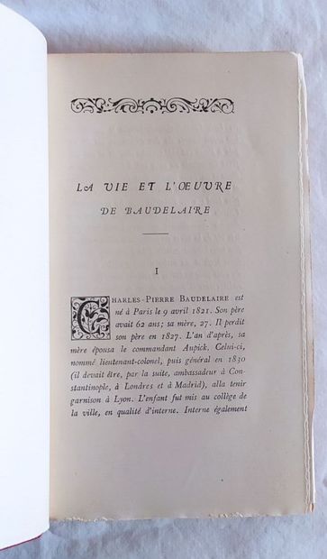 BAUDELAIRE (Charles). 