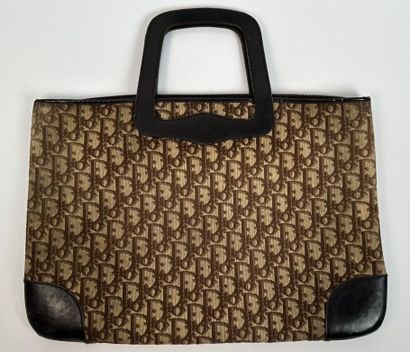 CHRISTIAN DIOR
Handbag in signed canvas and...