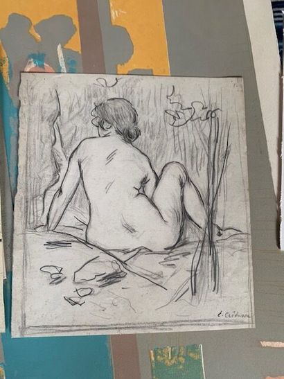 CREBASSA Edouard (1822-1882)
Back nude with...