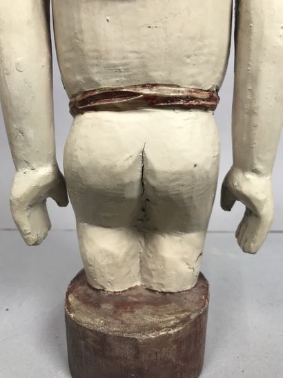 Japon, XXe
Figurine aux bras articulés en...