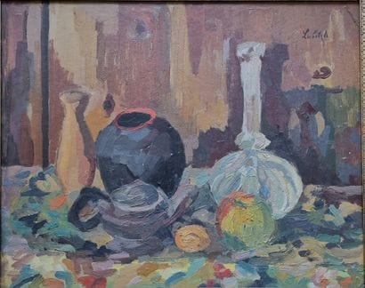 LUBITCH Ossip (1896-1990) 
Still life
Oil...