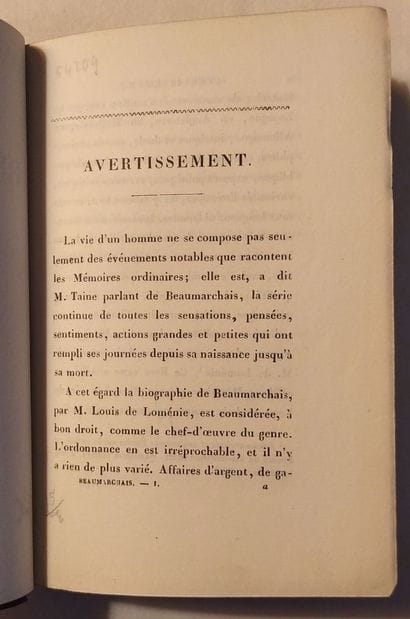 BEAUMARCHAIS (Pierre-Augustin Caron de),...