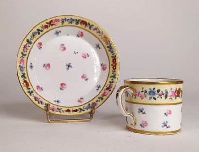 Collection of porcelain cups and saucers...