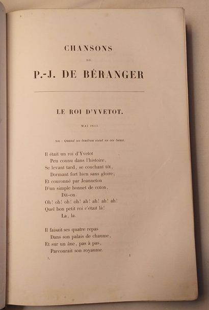 DE BÉRANGER (Pierre-Jean), 