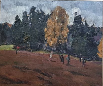 SOROKIN Ivan (1922-2004)
Animated landscape
Oil...