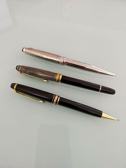 MONT BLANC, set of three pens model Meisterstuck...