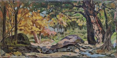Modern school
Undergrowth
Oil on canvas,...