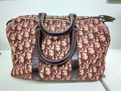 CHRISTIAN DIOR.
Boston bag, signed canvas...