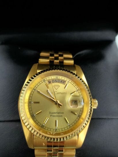 Two metal men's watches