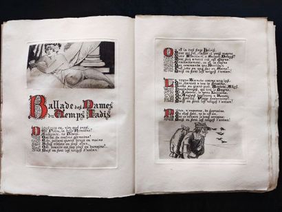 VILLON. The Ballads of the great will. (Paris,...
