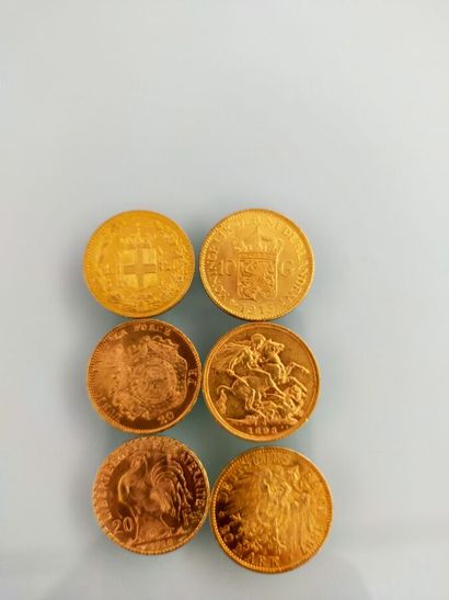 6 various gold coins
Weight : 41.95 gr

Selling...