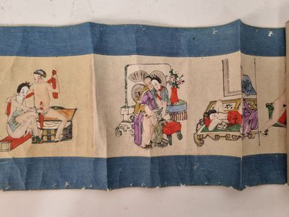 JAPON
Estampe érotique
(usures)
Haut. : 26...