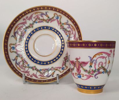 Collection of porcelain cups and saucers...