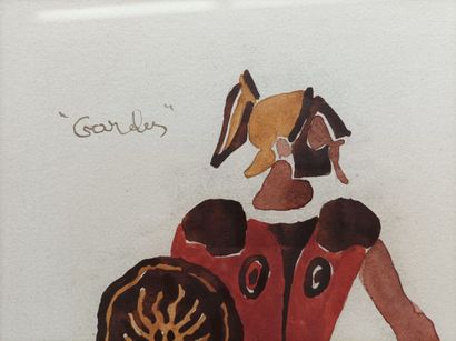 Modern Edolus
Study of a Gladiator
Watercolor,...