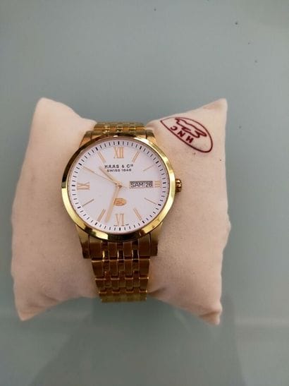 HAA & CIE
Men's watch in gold-plated met...