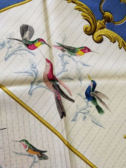 HERMES Paris
Silk square printed 