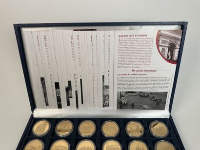 Box of 24 medals, collection Trésors du Patrimoine...