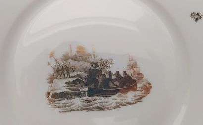 SEVRES
30 white porcelain cake plates with...