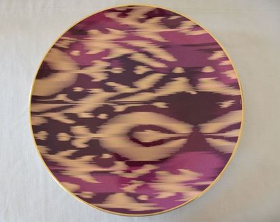 HERMES Paris
Large round porcelain dish :...