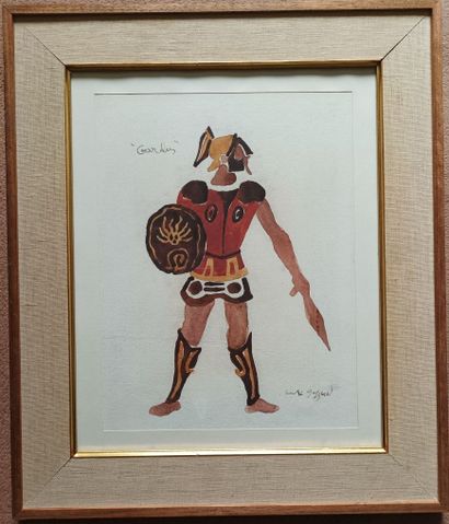 Modern Edolus
Study of a Gladiator
Watercolor,...