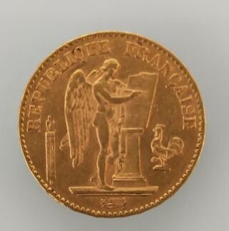 20 francs gold coin France 1877
weight: 6.44g

Selling...