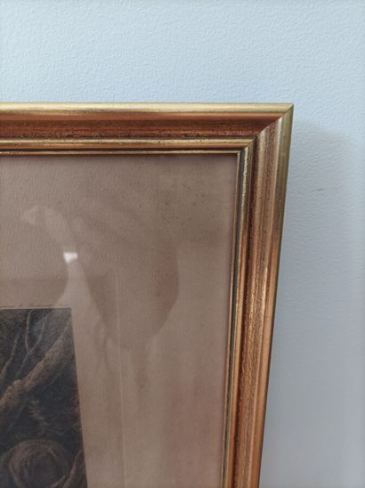 A la manière du XVIIème, femme, gravure encadrée
44,5...