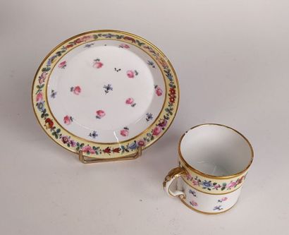 Collection of porcelain cups and saucers...