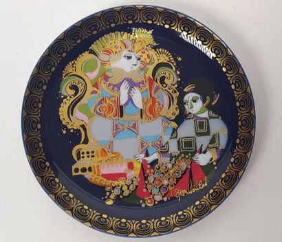 ROSENTHAL
12 porcelain plates with polychrome...