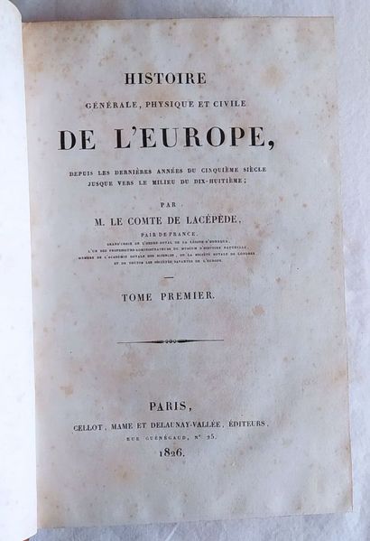 DE LACÉPÈDE (Bernard Germain), 