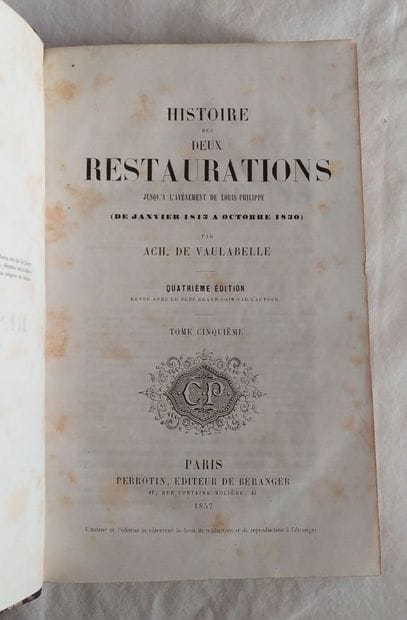 DE VAULABELLE (Achille), 